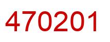Number 470201 red image