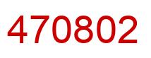 Número 470802 imagen rojo