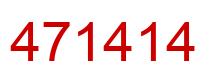 Number 471414 red image