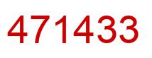 Number 471433 red image