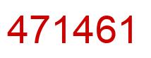 Number 471461 red image
