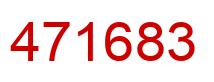 Number 471683 red image