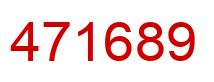 Number 471689 red image