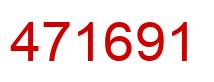 Number 471691 red image