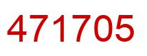 Number 471705 red image