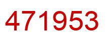 Number 471953 red image