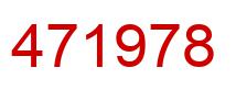 Number 471978 red image