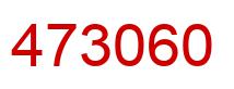 Number 473060 red image