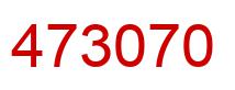 Number 473070 red image