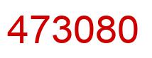 Number 473080 red image