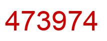 Number 473974 red image