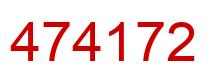 Number 474172 red image