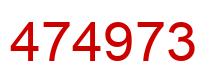 Number 474973 red image