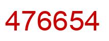 Number 476654 red image