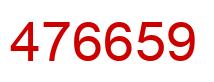 Number 476659 red image
