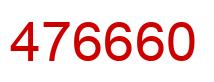 Número 476660 imagen rojo