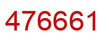 Number 476661 red image