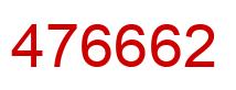 Number 476662 red image