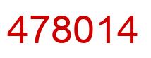 Number 478014 red image