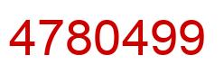 Number 4780499 red image