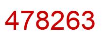 Number 478263 red image