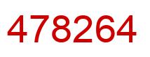Number 478264 red image