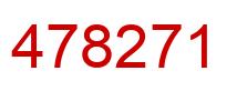 Number 478271 red image