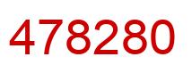 Number 478280 red image