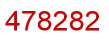 Number 478282 red image