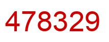 Number 478329 red image