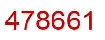 Number 478661 red image