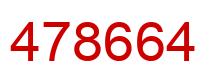 Number 478664 red image