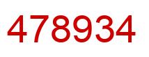 Number 478934 red image