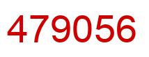 Number 479056 red image
