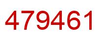 Número 479461 imagen rojo