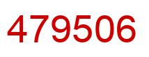 Number 479506 red image