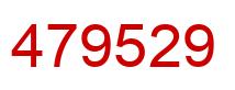 Número 479529 imagen rojo