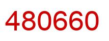 Number 480660 red image