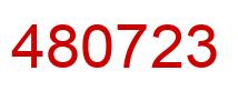 Number 480723 red image