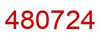 Number 480724 red image