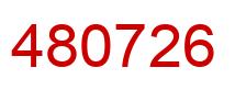 Number 480726 red image