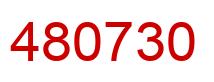 Number 480730 red image