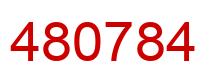 Number 480784 red image
