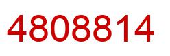 Number 4808814 red image
