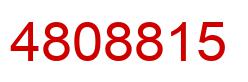 Number 4808815 red image