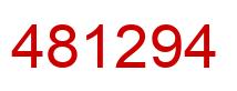 Number 481294 red image