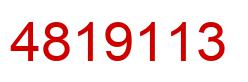 Number 4819113 red image