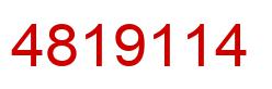 Number 4819114 red image