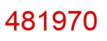 Number 481970 red image