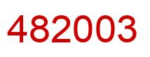Número 482003 imagen rojo